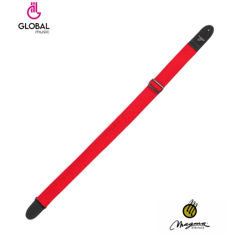 Correa Para Guitarra Magma Polipropileno Roja c/logo Correa Para Guitarra Magma Polipropileno Roja c/logo