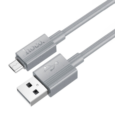 Cable de Datos HOCO X107 USB a Micro USB Gris 1mt Cable de Datos HOCO X107 USB a Micro USB Gris 1mt