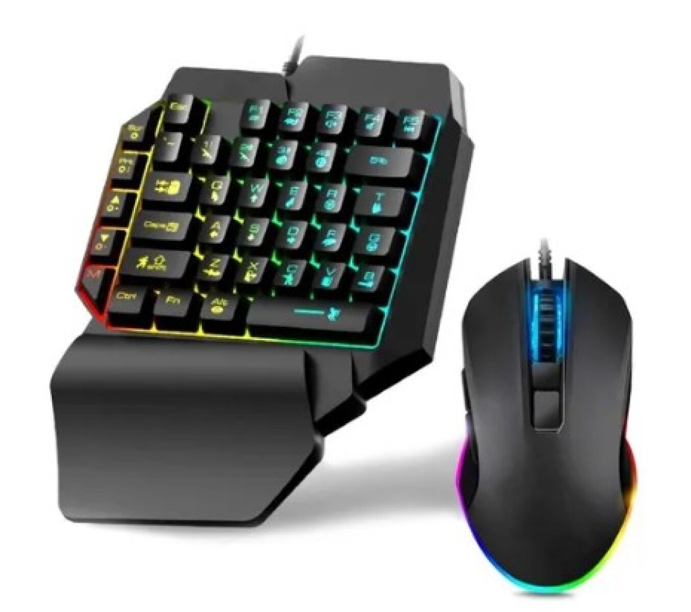 Kit Gamer Mini Teclado Y Mouse Bt Para Celular 