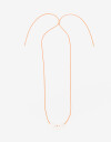 Collares Cortos Cordón Collar Corto Nácar Me - Naranja Claro