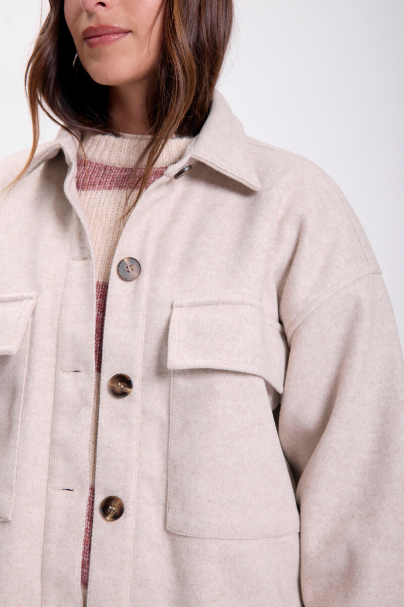 Sobrecamisa paño Beige