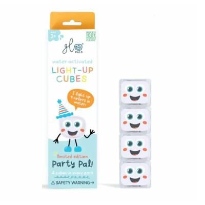 Glo Pals Light Up Cube Set de 4 cubos Blanco (luz multicolor)