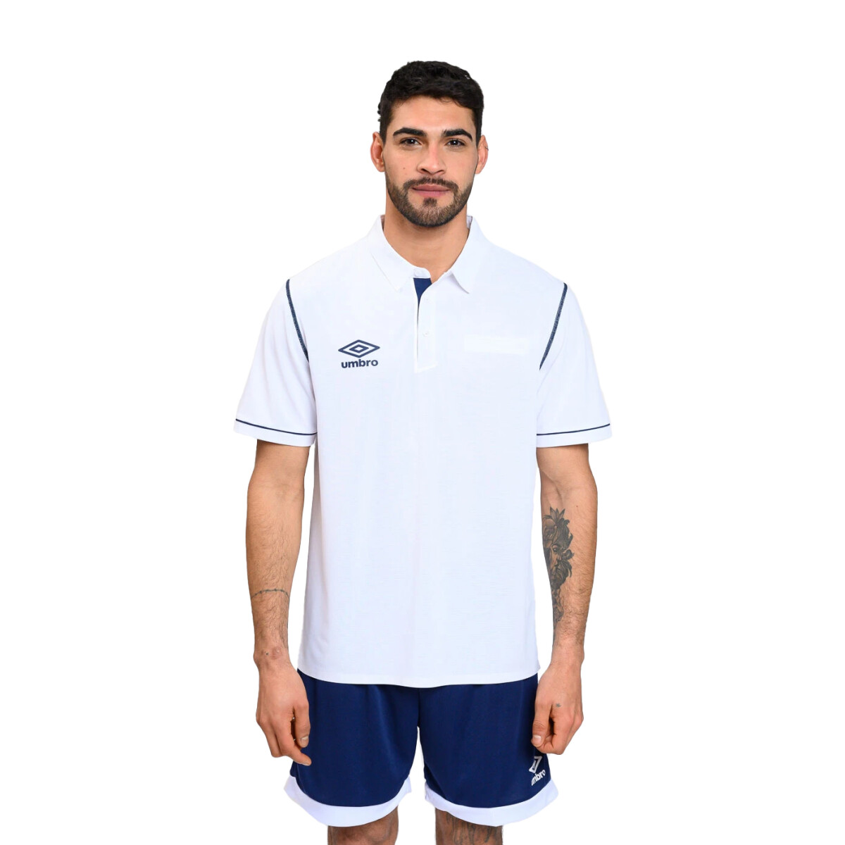 Short de Hombre Umbro Soccer - Azul Marino - Blanco 