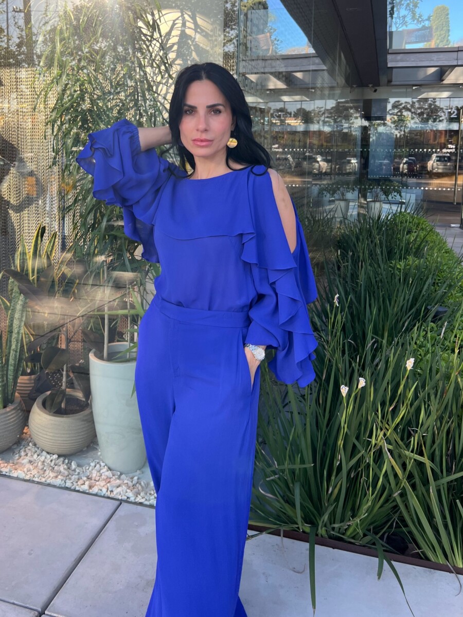 Pantalon Pantalona Alejandra - Azul 