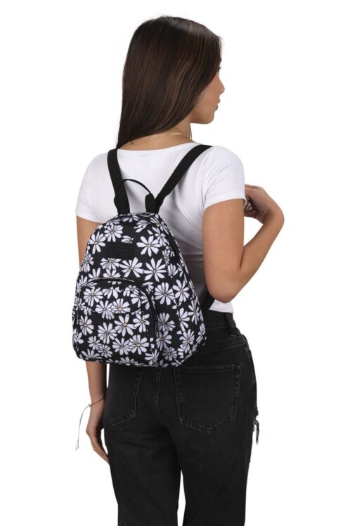 MOCHILA JANSPORT HALF PINT PUNK PANSIES BLACK