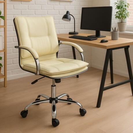 Silla de oficina Donna Beige