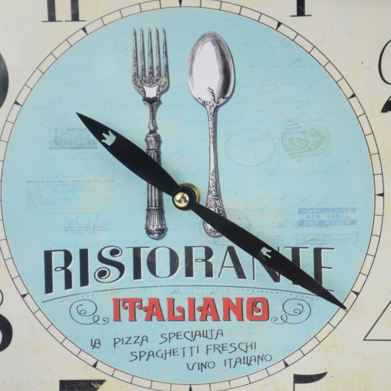 Reloj de pared mdf D28,8x3,5 cm RISTORANTE
