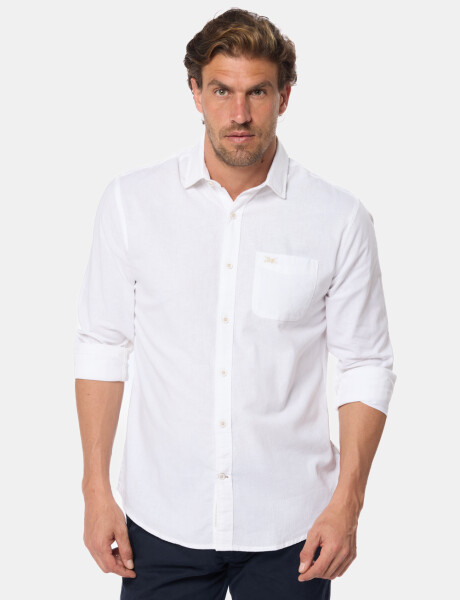 CAMISA DE LINO Blanco