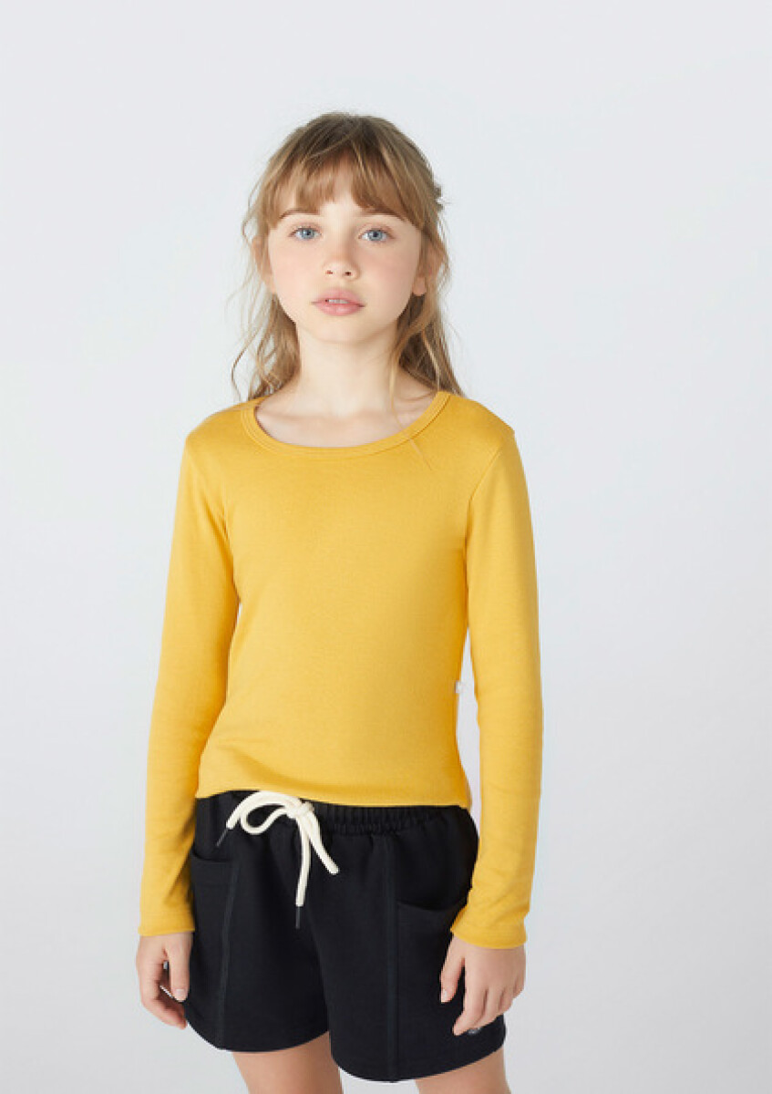 BLUSA ML FEM - AMARILLO MEDIO 