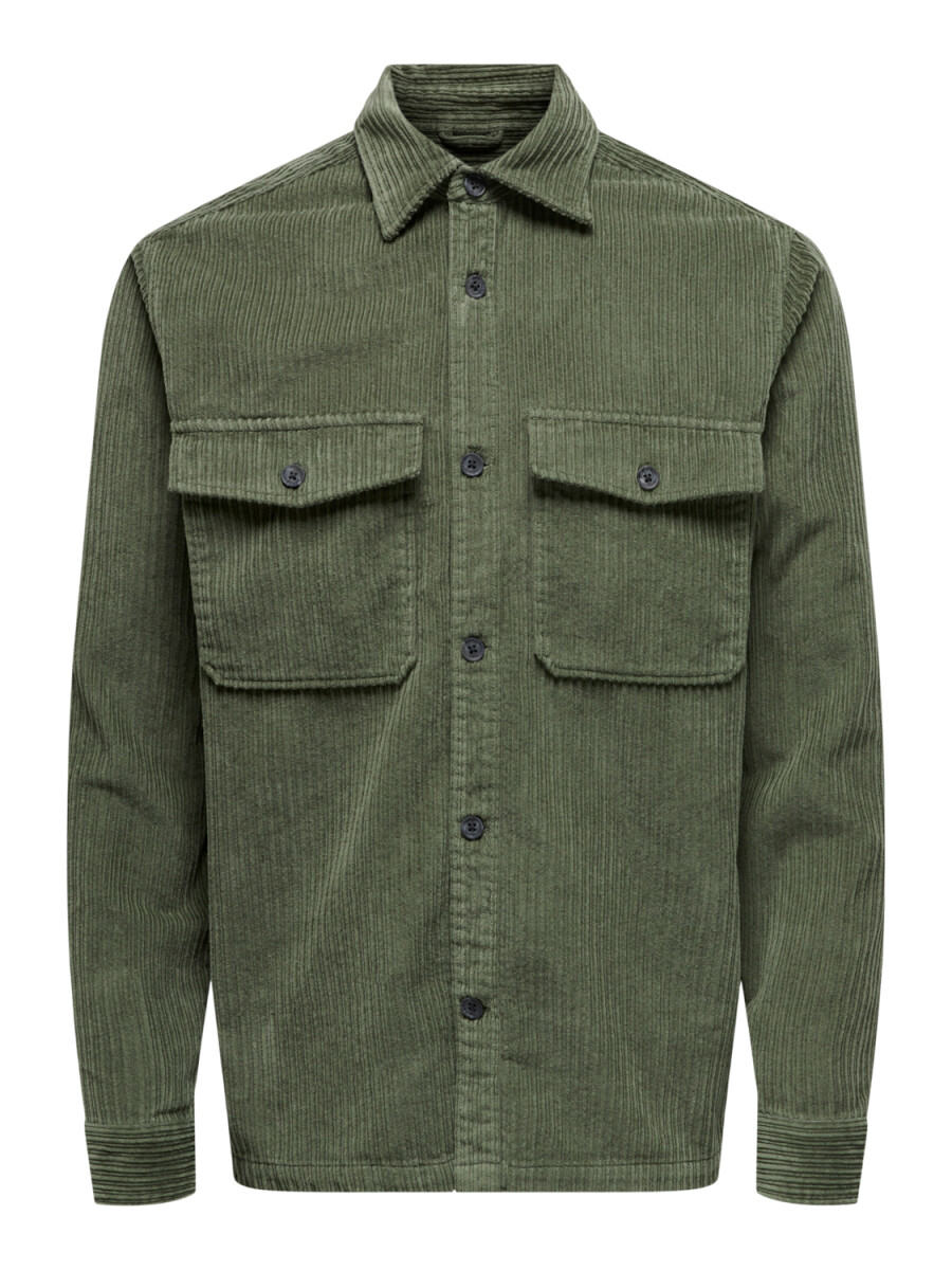 SOBRECAMISA LEDGER - Dusty Olive 