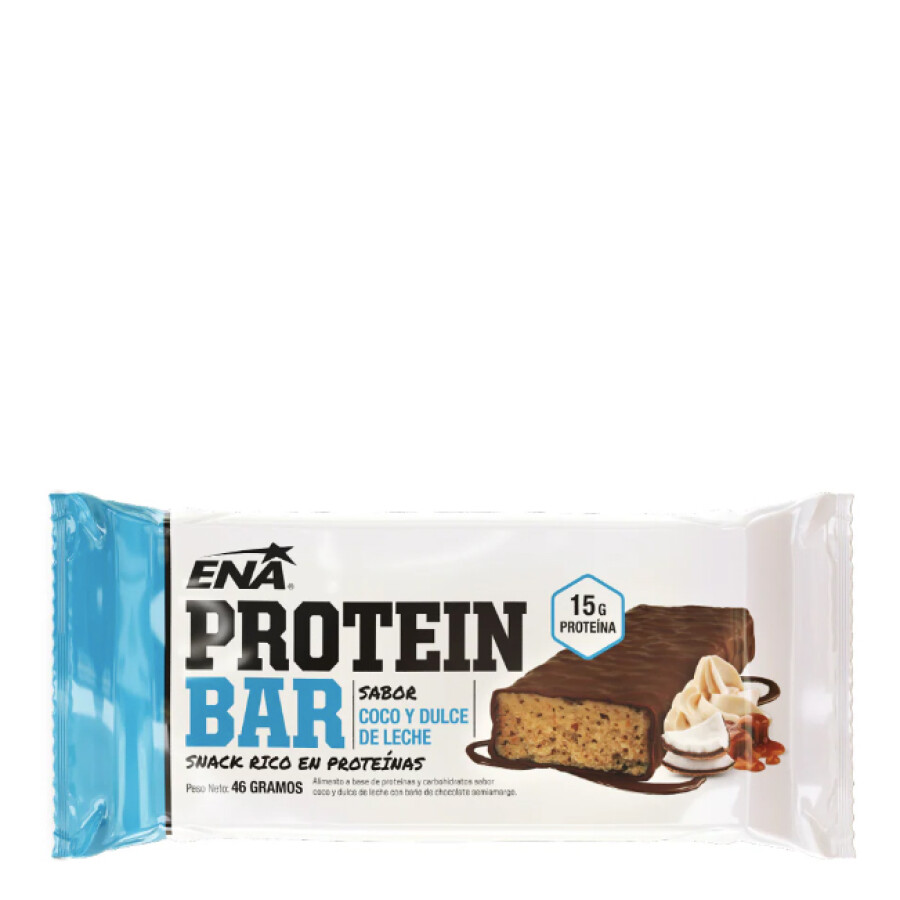 Suplemento Ena Protein Bar caja x 16 Blanco Coco