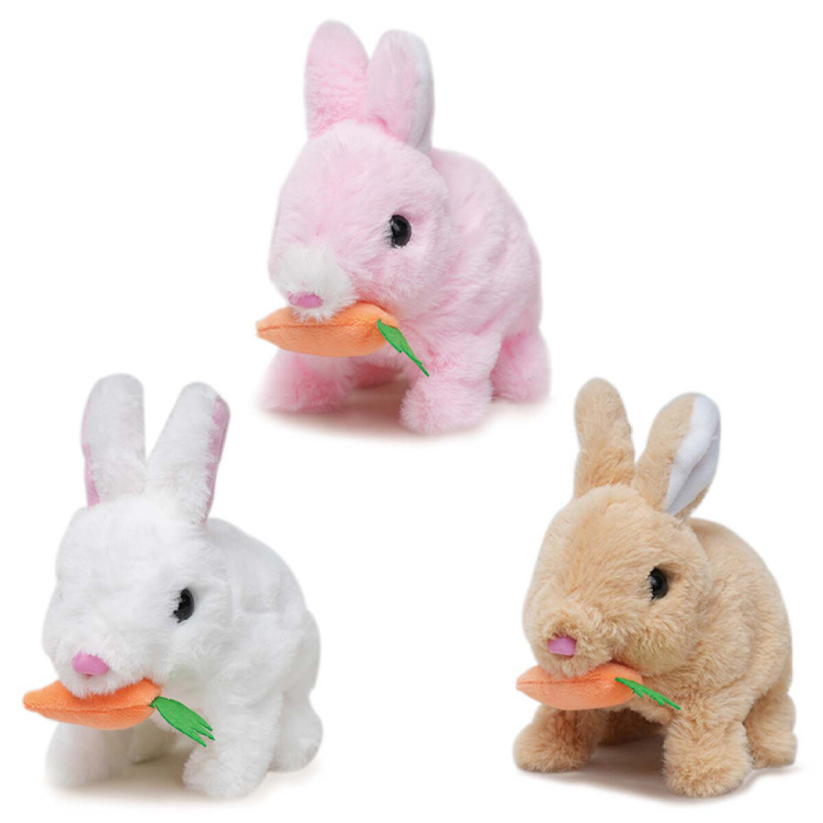 Peluche Conejo con Movimiento - Conejo Con Movimiento A Pila 20*15cm 