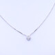Colgante oro 18k blanco y brillante. Colgante oro 18k blanco y brillante.