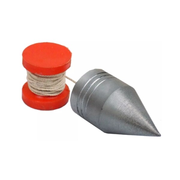 Plomada De Punto 450g C/taco E Hilo, Albañil, Obra Hermasur® Plomada De Punto 450g C/taco E Hilo, Albañil, Obra Hermasur®