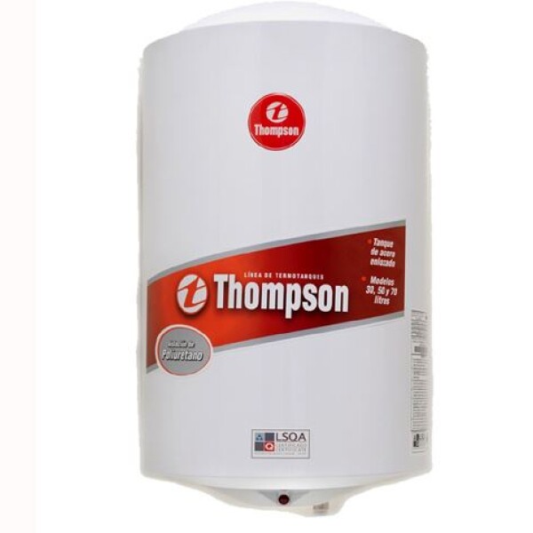 TERMOTANQUE THOMPSON 30 L ACERO CILINDRICO Sin color
