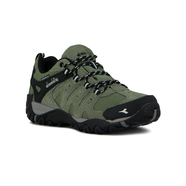 Diadora Hiking Hombre Waterproof Leather - Gris Oscuro Gris Oscuro-oliva