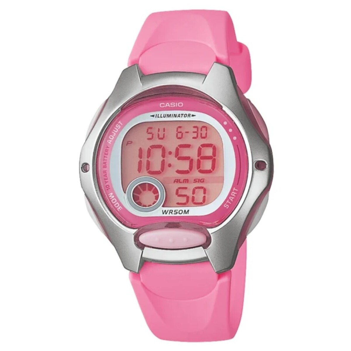 Reloj Casio LW200-1AV para niños - Rosa 