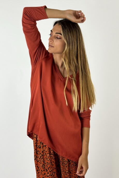 BLUSA GAIA LADRILLO