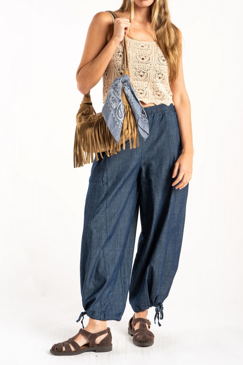 Jean Wide Leg Balloon Denim