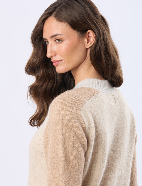 BUZO TEJIDO DE ABRIGO TOSTADO