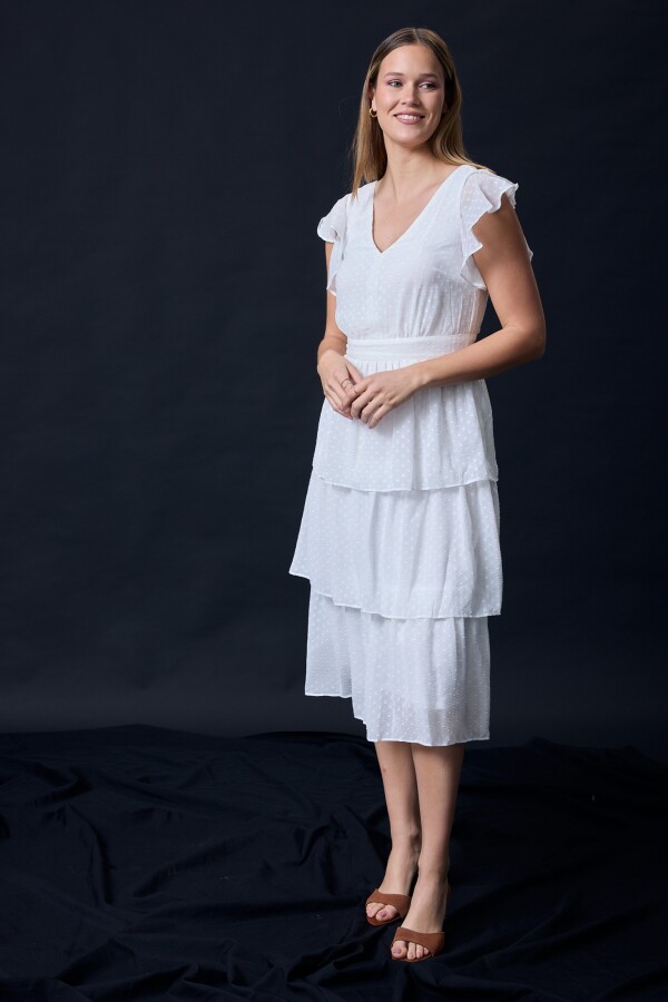 Vestido Capas CRUDO