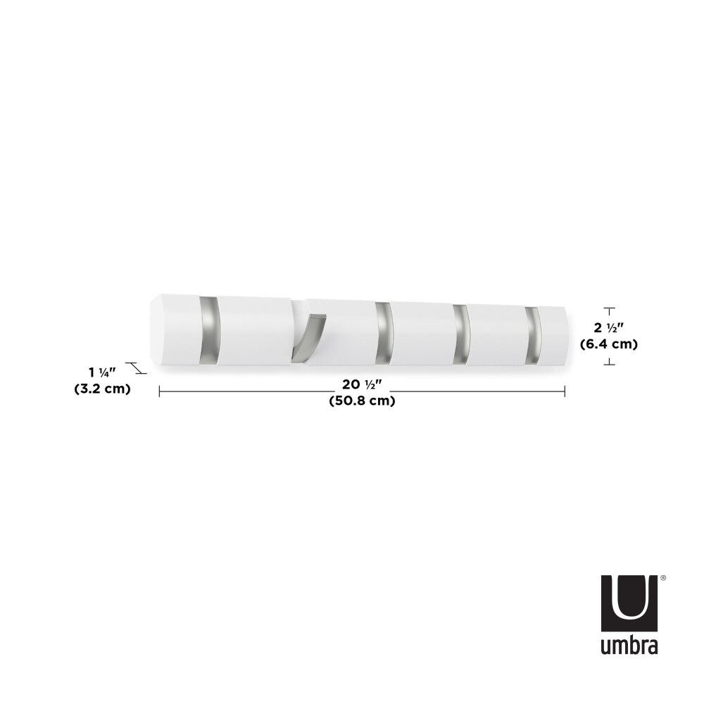 PERCHERO MADERA BLANCO UMBRA FLIP 5