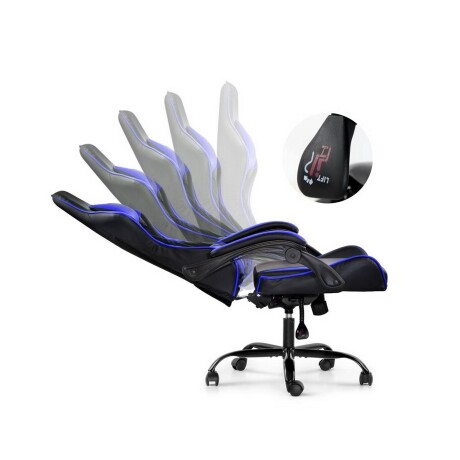 Silla Gamer Lumax Modelo ROM Negro/Azul