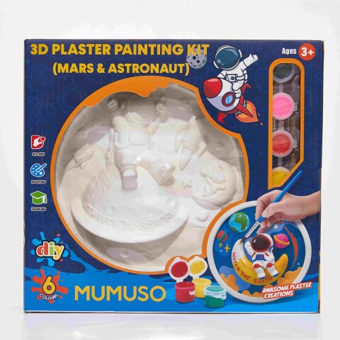 KIT DE PINTURA EN YESO 3D (MARTE Y ASTRONAUTA) KIT DE PINTURA EN YESO 3D (MARTE Y ASTRONAUTA)