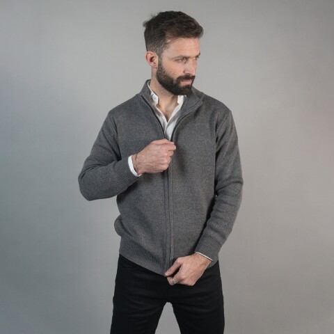 Campera Tejida Gris