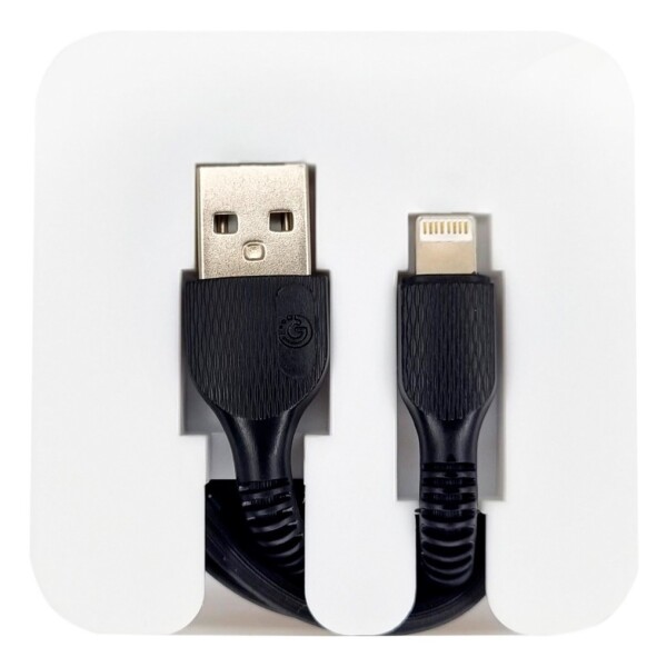 Cable De Datos Usb Tipo Lightning iPhone 1 Metro Goldtech Ax Variante Color Negro