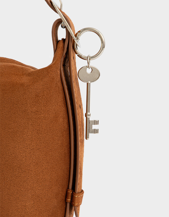 Bandoleras Bandolera Camel Con Charm - Marron Camel