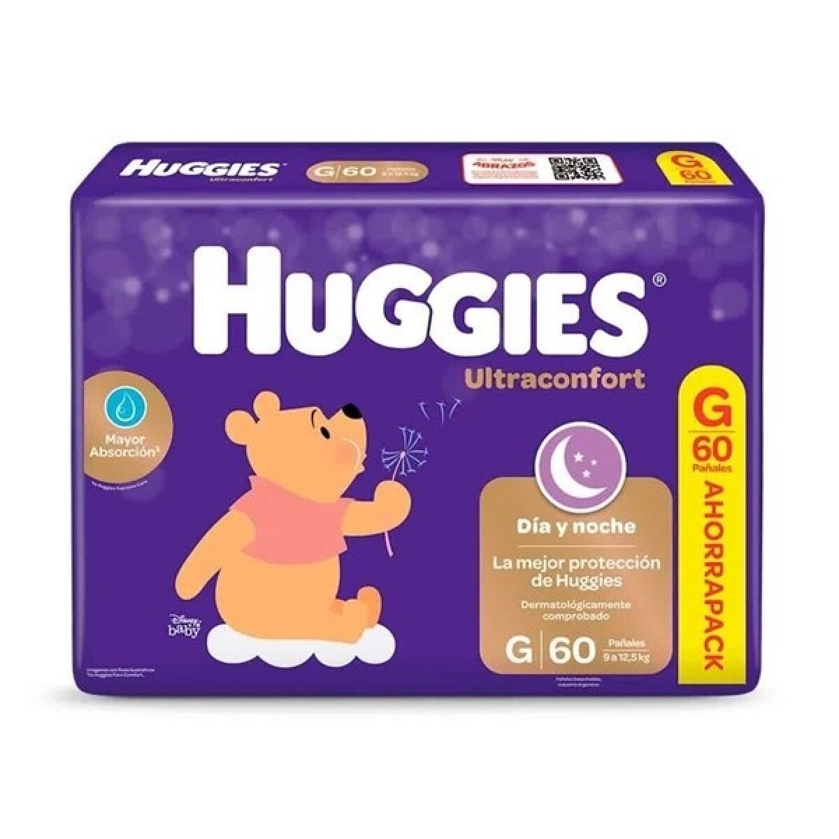 Pañales Huggies Ultraconfort Talle G 60 Uds. 