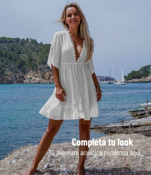 Completa tu look. Vestidos de playa y accesorios.