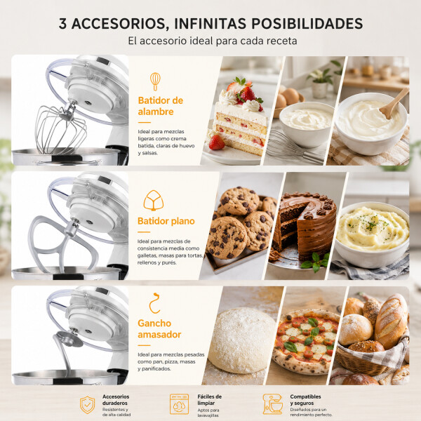 Batidora Planetaria Akane A.86671w 5.5l 1400w BLANCO