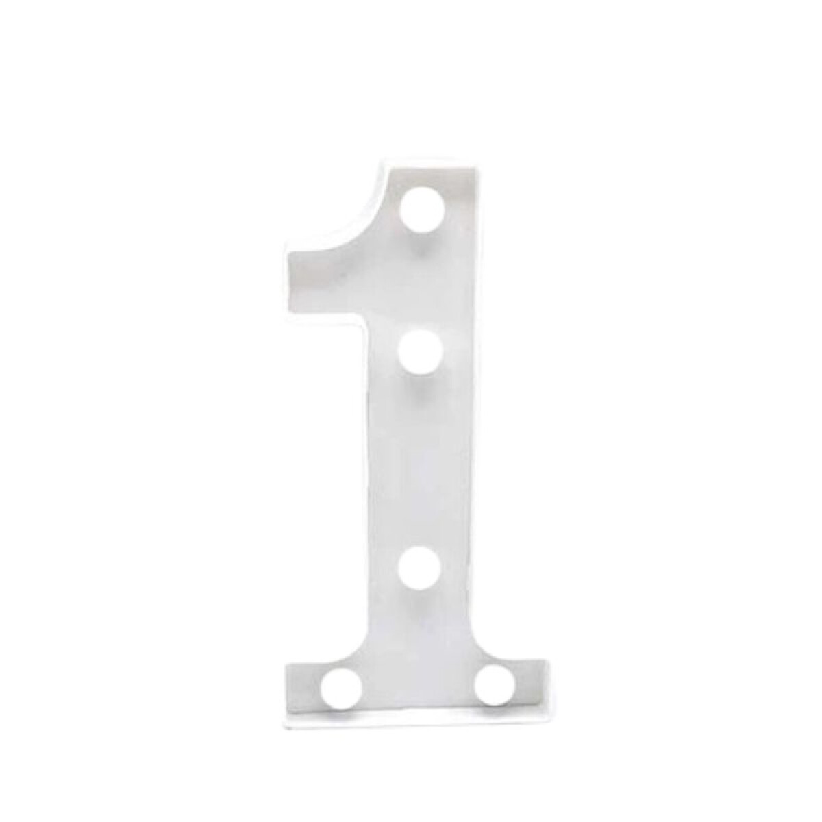 Número Blanco 16cm - 1 