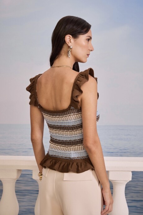 Musculosa Kalena Rayado