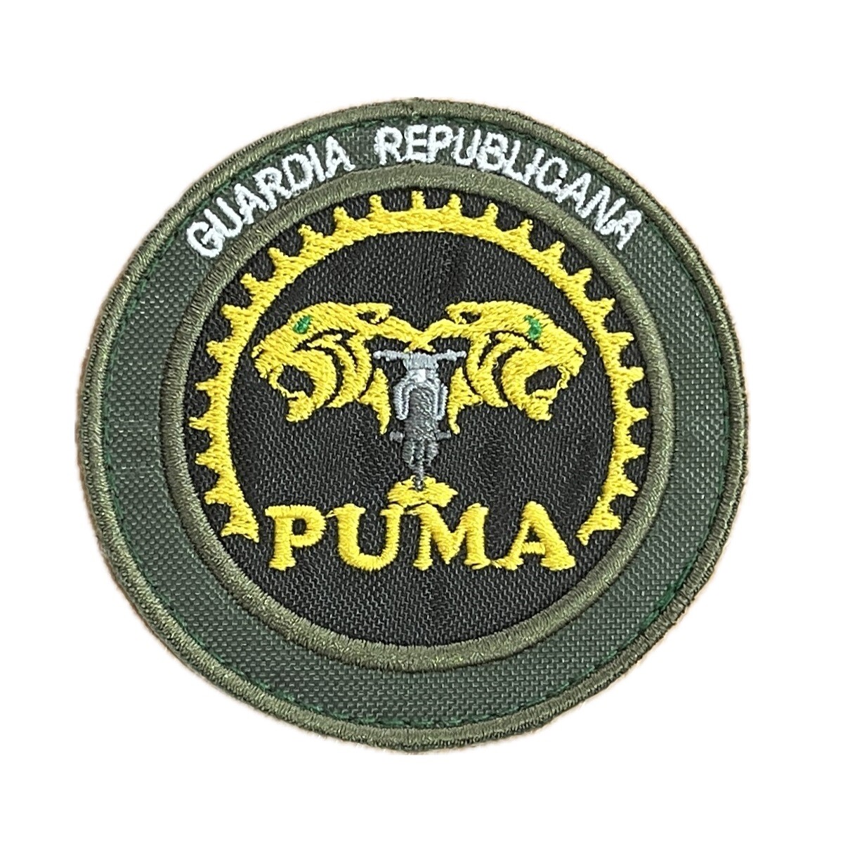 Parche bordado Guardia Republicana - Puma Curso III - Verde 