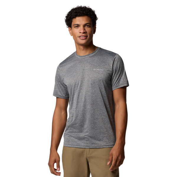 Remera Columbia Hike Crew Hombre BLACK / SHARK