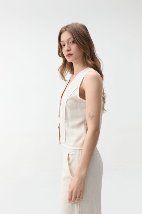 CHALECO BEGONIA Beige