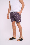 Short de baño estampado Azul