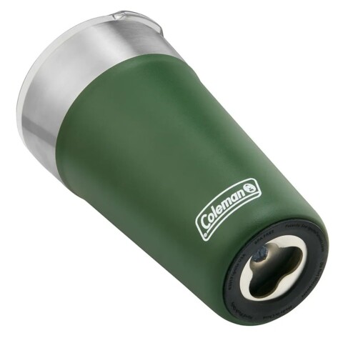Vaso Coleman Inox Verde 600ml con abre botellas integrado Verde Mate