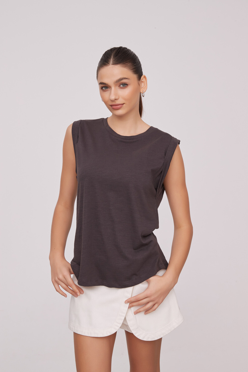 Remera Mariasol Gris Oscuro