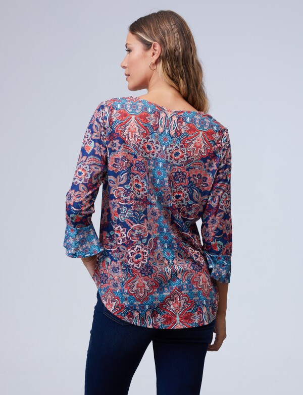 Blusa Print MULTI/AZUL