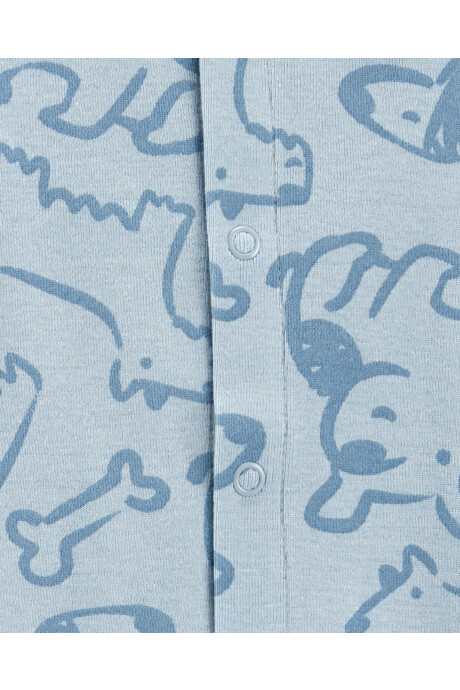 Pijama convertidor de algodón con medias y gorro, diseño perros Sin color