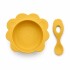 Set silicona plato y cuchara P&F leon amarillo
