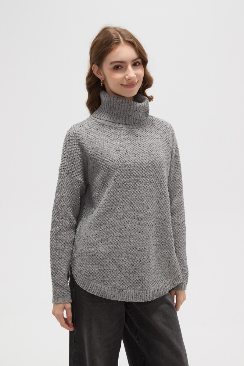 Polera Arsiega - Gris Melange Medio 