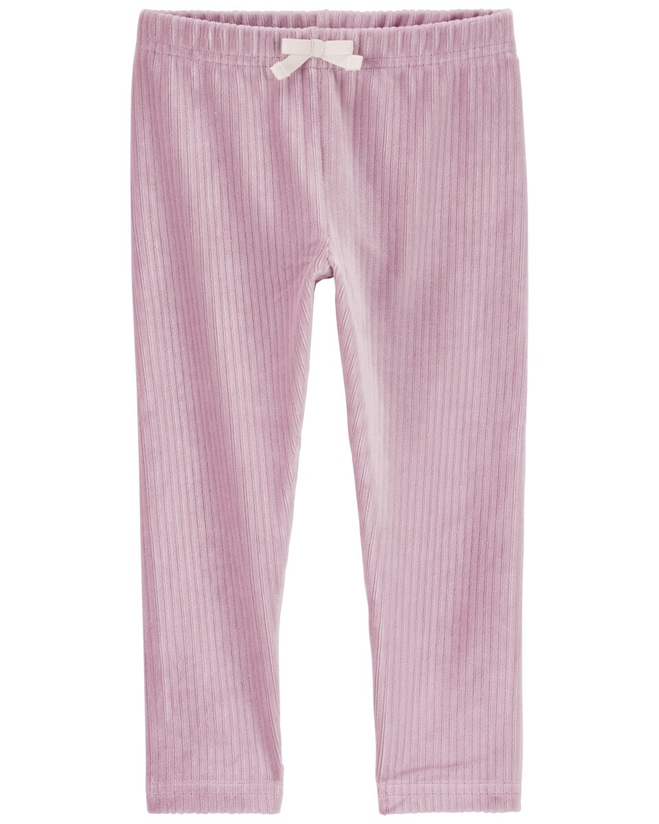 Pantalón de poliéster, aterciopelado, rosado 