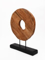 ADORNO DE MESA DE MADERA MARRON (V)