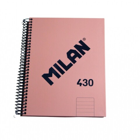 CUADERNO MILAN CON ESPIRAL TAMAÑO A5 RAYADO DE 80 HOJAS COLOR ROSADO CUADERNO MILAN CON ESPIRAL TAMAÑO A5 RAYADO DE 80 HOJAS COLOR ROSADO