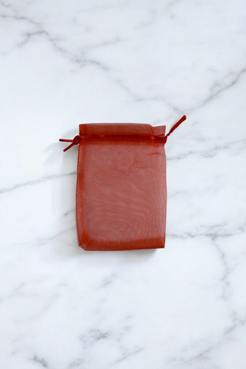 Bolsa organza 9x15 cm. - ROJO 
